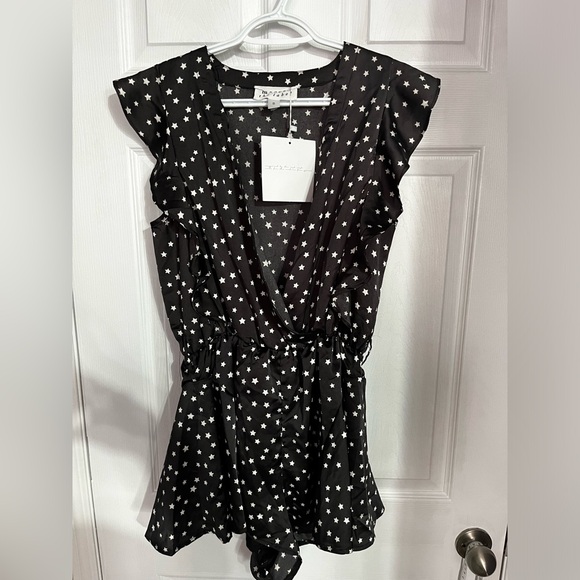 Maccs The Label | Black Romper With Stars - Picture 1 of 11
